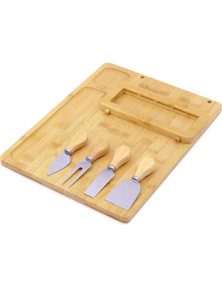 Tabla de Queso de Bambú Welsteepse 33x20 cm - Ligera y Ecológica