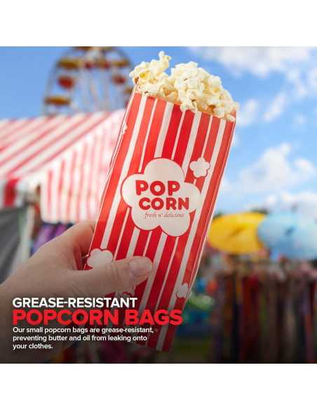 Bolsas de Papel para Palomitas Stock Your Home 100 Unidades 28g