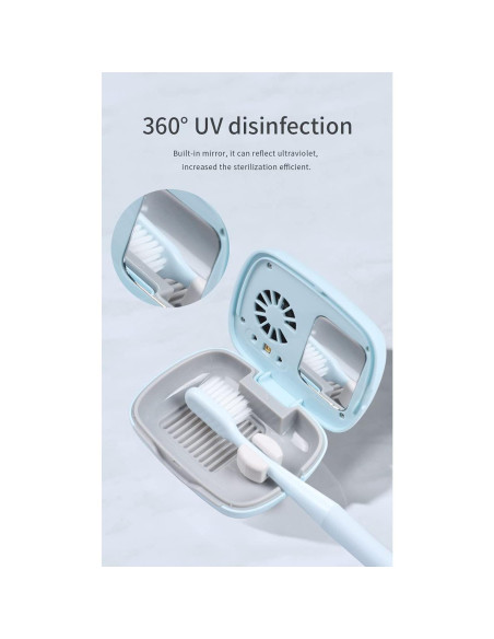 Funda de Cepillo de Dientes UV Impressive Smile Azul Recargable