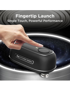 Abrelatas Eléctrico Kitchen Mama Orbit One Negro USB-C 2