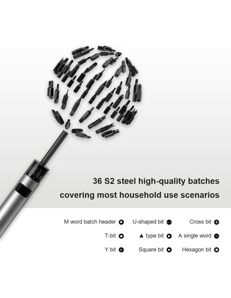 Destornillador Eléctrico Wowstick SD 16 en 1 con Torque 0.9/3Nm