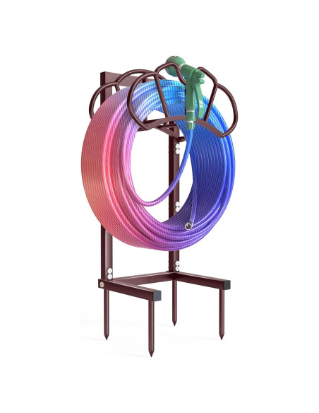 Soporte para Manguera de Jardín Qatsrin Bronce 3.32 kg Desmontable