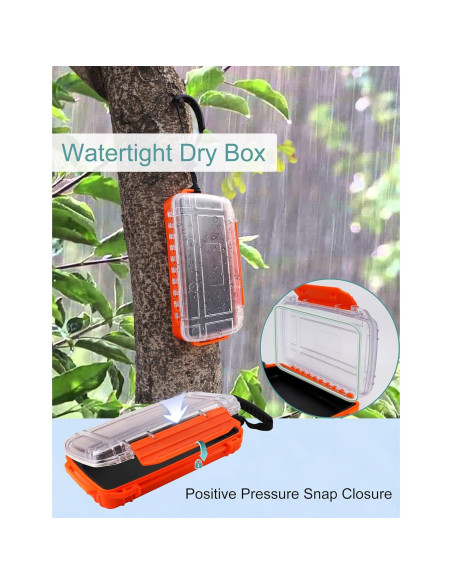 Caja Secadora Impermeable Avlcoaky 19.6x9.4cm Naranja