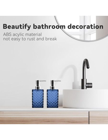 Juego de Accesorios de Baño 2 Piezas Seeatoo Azul