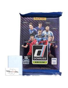 Paquete de tarjetas Panini Donruss Soccer 2024-25 con 15 tarjetas