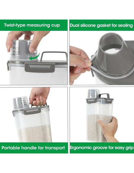 Contenedor de Almacenamiento de Alimentos TBMax 2 Paquetes 2.27 kg Contenedor de Almacenamiento de Alimentos TBMax 2 Paquetes 2.27 kg