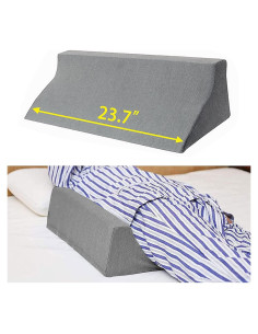 Almohada de cuña lateral Fanwer 60x25 cm para soporte lumbar