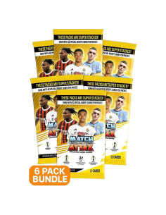 Paquete de 6 Tarjetas de Fútbol Match Attax 24/25 Topps