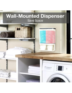 Dispensador de Perlas de Lavandería Conworld - 2.7 kg - Blanco 2