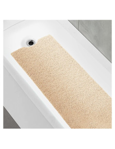 Alfombra de Baño Antideslizante OXTAIL 40x100cm Beige PVC