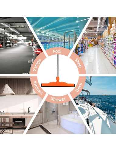 Raspador de Suelo Euedue 43.9 cm Mango de Acero Inoxidable