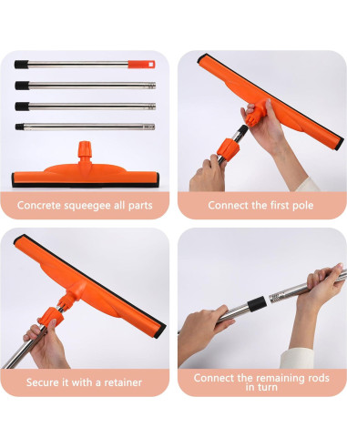 Raspador de Suelo Euedue 43.9 cm Mango de Acero Inoxidable