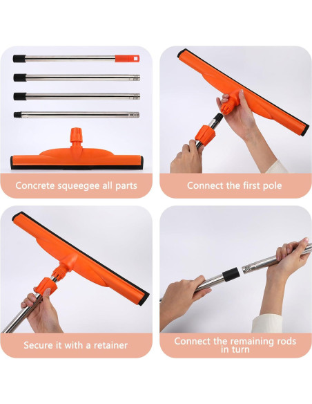 Raspador de Suelo Euedue 43.9 cm Mango de Acero Inoxidable