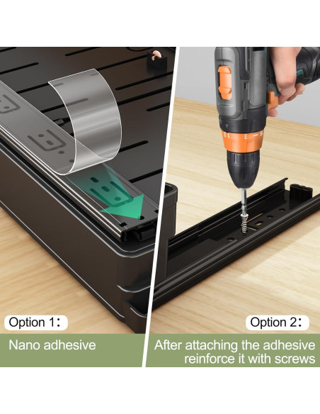 Organizador de Gabinete Expandible DOMNIU 2 Pack Negro 29.5-44.5cm Organizador de Gabinete Expandible DOMNIU 2 Pack Negro 29.5-44.5cm