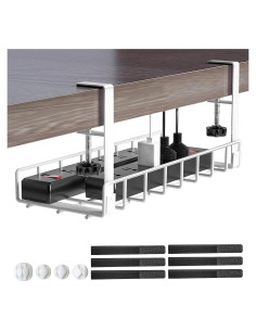 Bandeja de Gestión de Cables Xpatee Blanca Sin Montaje 40x18.5cm