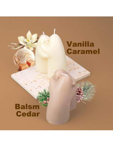 Vela Decorativa de Soja HiHas - Aroma Vainilla y Cedro 198g