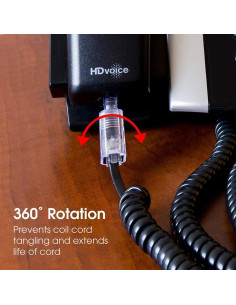 Desenredador de Cable de Teléfono Power Gear 27637, Negro 2