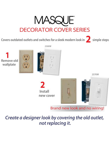 Cubierta de Enchufe Eléctrico Jumbo TayMac 2520LA Almendra Clara