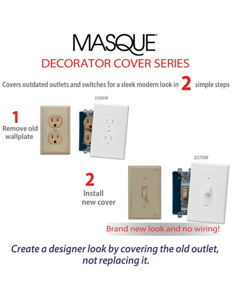 Cubierta de Enchufe Eléctrico Jumbo TayMac 2520LA Almendra Clara