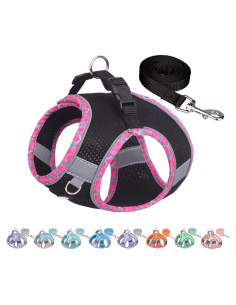 Arnés para Perro Pequeño AIITLE - Chaleco Reflectante Negro XXXS