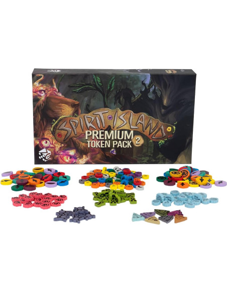 Fichas Premium de Madera Spirit Island | Paquete 2 | 201 Piezas