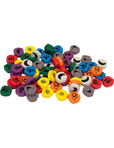 Fichas Premium de Madera Spirit Island | Paquete 2 | 201 Piezas