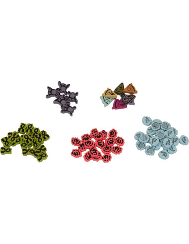 Fichas Premium de Madera Spirit Island | Paquete 2 | 201 Piezas