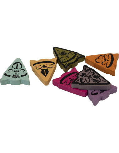 Fichas Premium de Madera Spirit Island | Paquete 2 | 201 Piezas