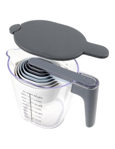 Juego de Tazas y Cucharas Medidoras 10 Piezas Libre de BPA