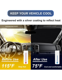 Protector Solar Parabrisas Dodge RAM 1500 2009-2018 RAVOTOM 2