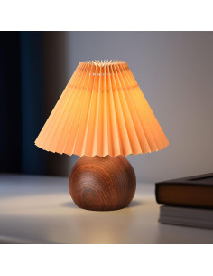 Lámpara de Mesa Pequeña Wyman TL030W Moderna 25cm Marrón 2