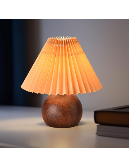 Lámpara de Mesa Pequeña Wyman TL030W Moderna 25cm Marrón