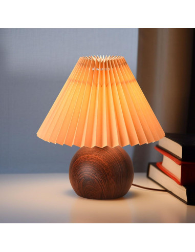 Lámpara de Mesa Pequeña Wyman TL030W Moderna 25cm Marrón