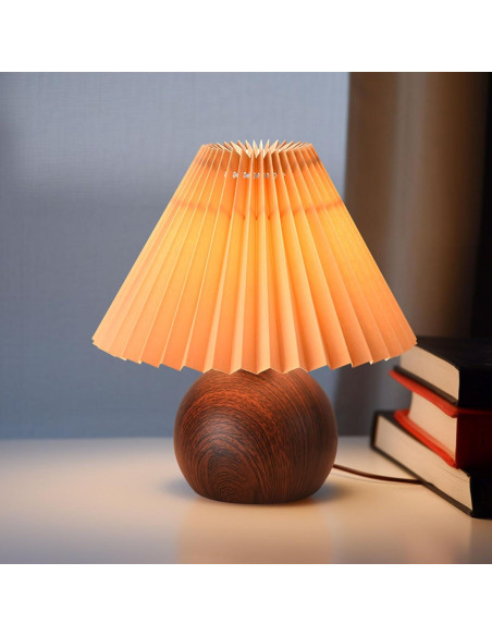 Lámpara de Mesa Pequeña Wyman TL030W Moderna 25cm Marrón