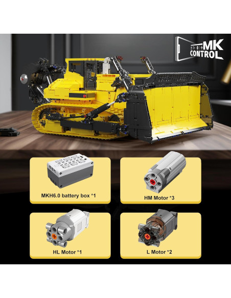 Mould King 17049 Bulldozer RC 3774 Piezas Control APP Mould King 17049 Bulldozer RC 3774 Piezas Control APP