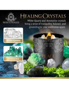 Vela de Meditación Aromática Corazón y Homenaje 250 g 2
