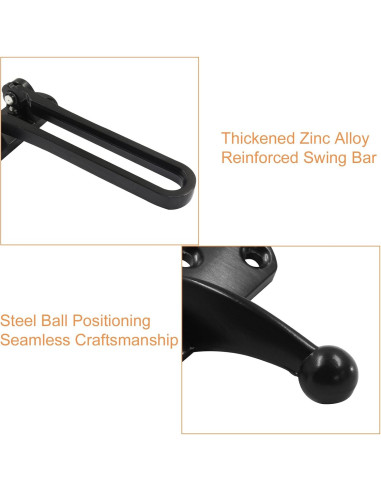 Cerradura de Seguridad Auvotuis con Barra Oscilante Negra