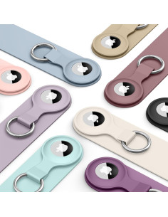 6 Fundas Llavero Silicona para AirTag Mugust - Colores Variados 2