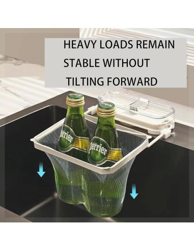 Colador de Fregadero Plegable OEYEWOW con Ventosa y 50 Bolsas