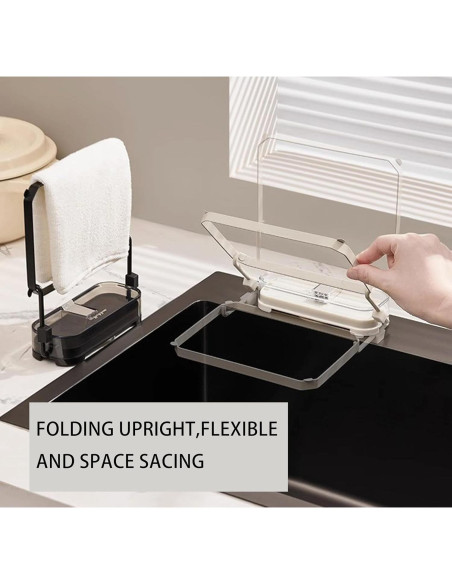 Colador de Fregadero Plegable OEYEWOW con Ventosa y 50 Bolsas