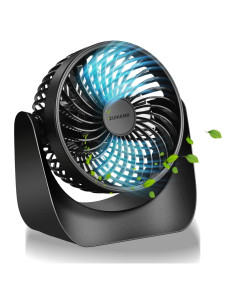 Ventilador de Mesa ZUIKEMX F118 Silencioso 3 Velocidades 2000mAh