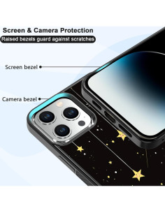 Funda para iPhone 15 Pro Max Onemiliayears Gato Negro Antideslizante 2