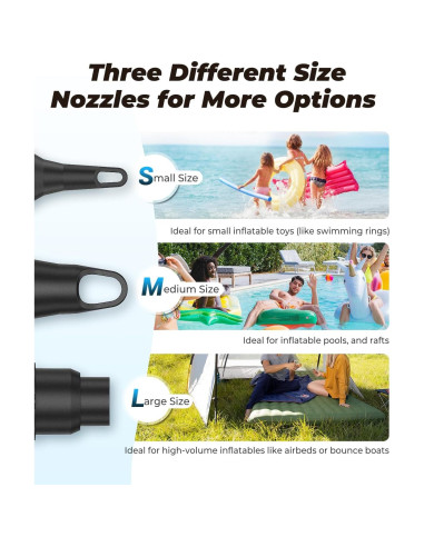 Bomba de aire eléctrica Dr.meter 6000mAh portátil inflador