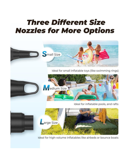 Bomba de aire eléctrica Dr.meter 6000mAh portátil inflador