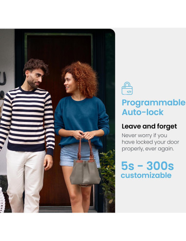 Cerradura Inteligente Lockly Secure Pro 2025 - Huella Dactilar, Wi-Fi