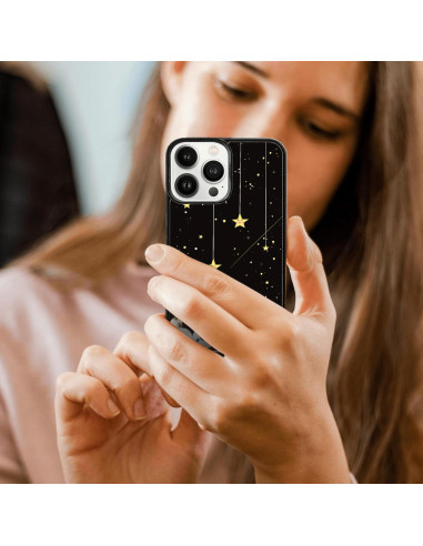 Funda para iPhone 15 Pro Max Onemiliayears Gato Negro Antideslizante