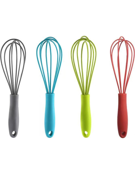 Batidor de Huevos de Silicona Caralin Gris 17x4.3cm