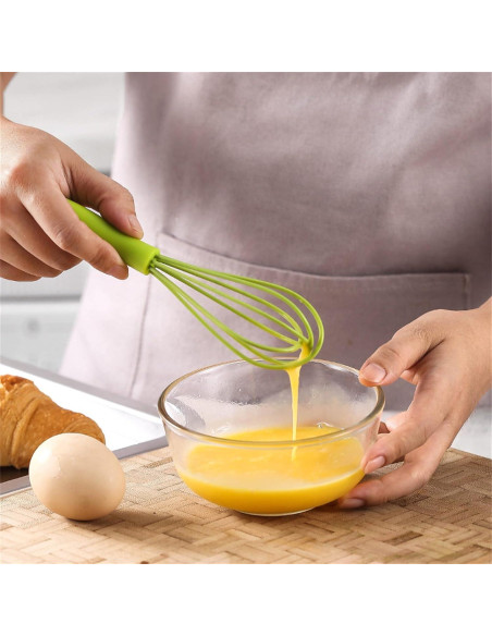 Batidor de Huevos de Silicona Caralin Gris 17x4.3cm