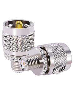 Adaptador Coaxial UHF Macho a Mini UHF Hembra 2PCS