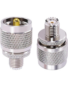 Adaptador Coaxial UHF Macho a Mini UHF Hembra 2PCS 2